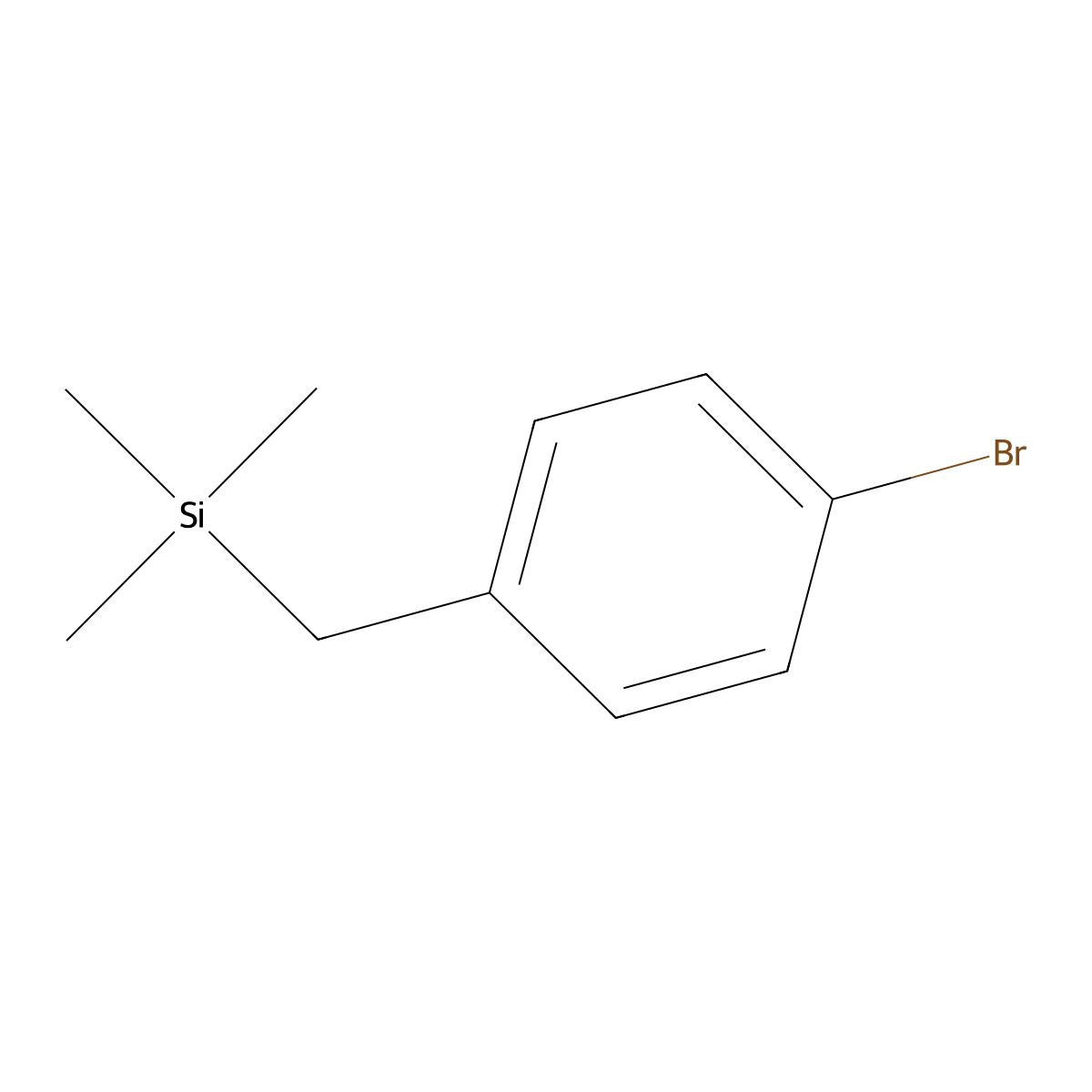 (4-Bromobenzyl)trimethylsilane molecular structure, CAS 17095-20-4