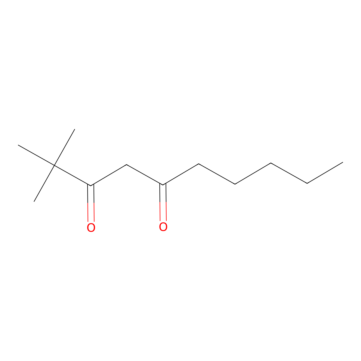 2,2-Dimethyldecane-3,5-dione molecular structure, CAS 170954-50-4