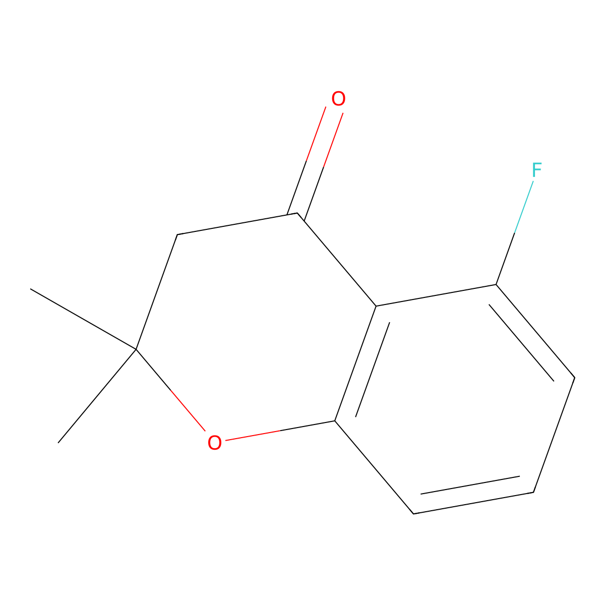 5-Fluoro-2,2-dimethylchroman-4-one molecular structure, CAS 170960-35-7
