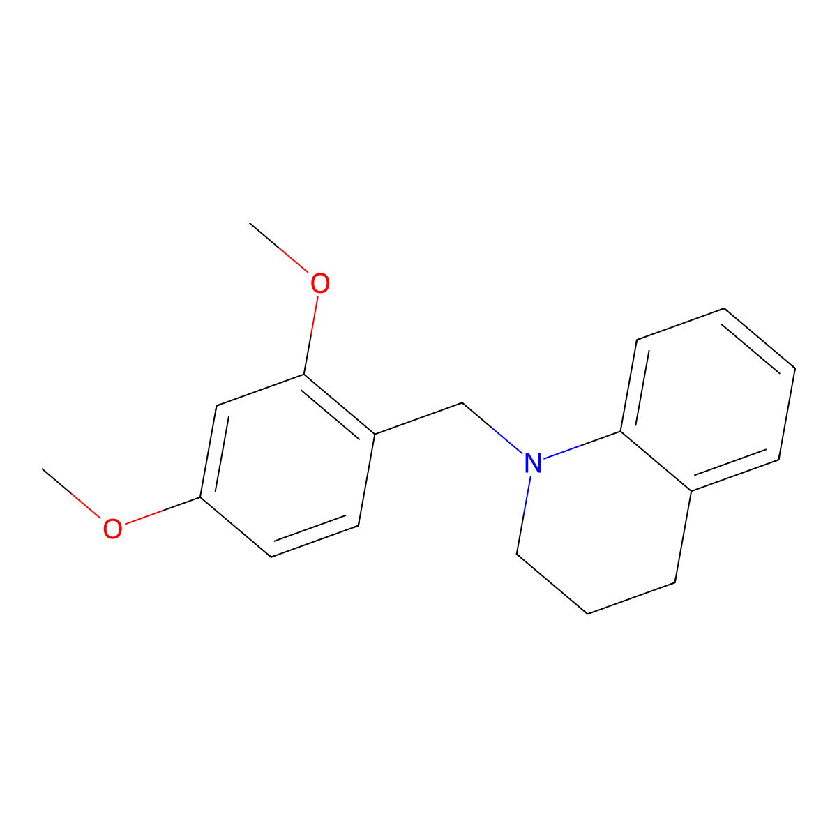 1-(2,4-Dimethoxybenzyl)-1,2,3,4-tetrahydroquinoline molecular structure, CAS 1709824-84-9