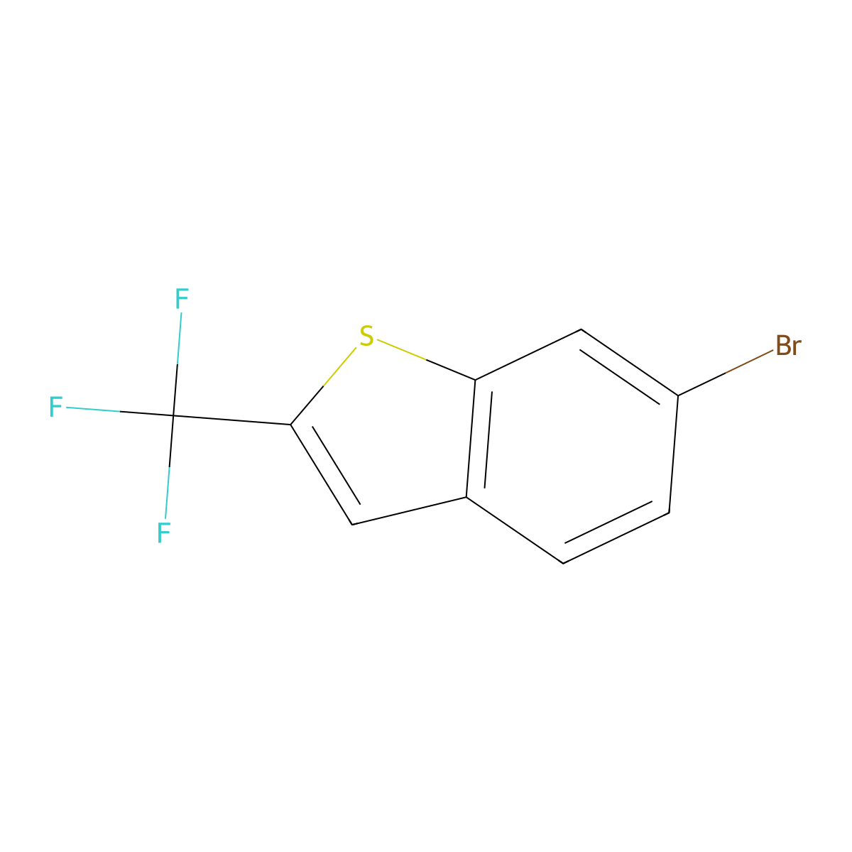 6-Bromo-2-(trifluoromethyl)benzo[b]thiophene molecular structure, CAS 1709825-02-4