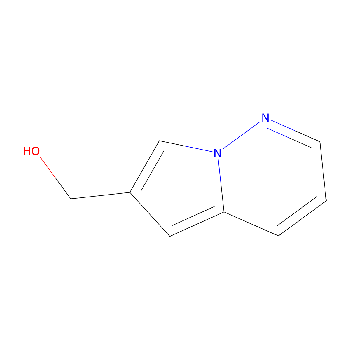 Pyrrolo[1,2-b]pyridazin-6-ylmethanol molecular structure, CAS 1709825-55-7