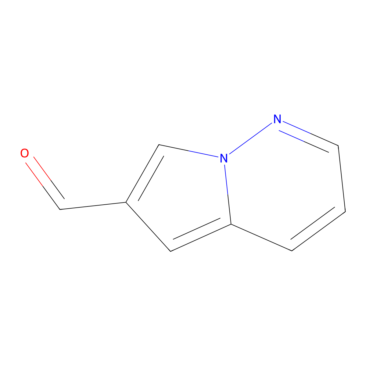 Pyrrolo[1,2-b]pyridazine-6-carbaldehyde molecular structure, CAS 1709825-58-0