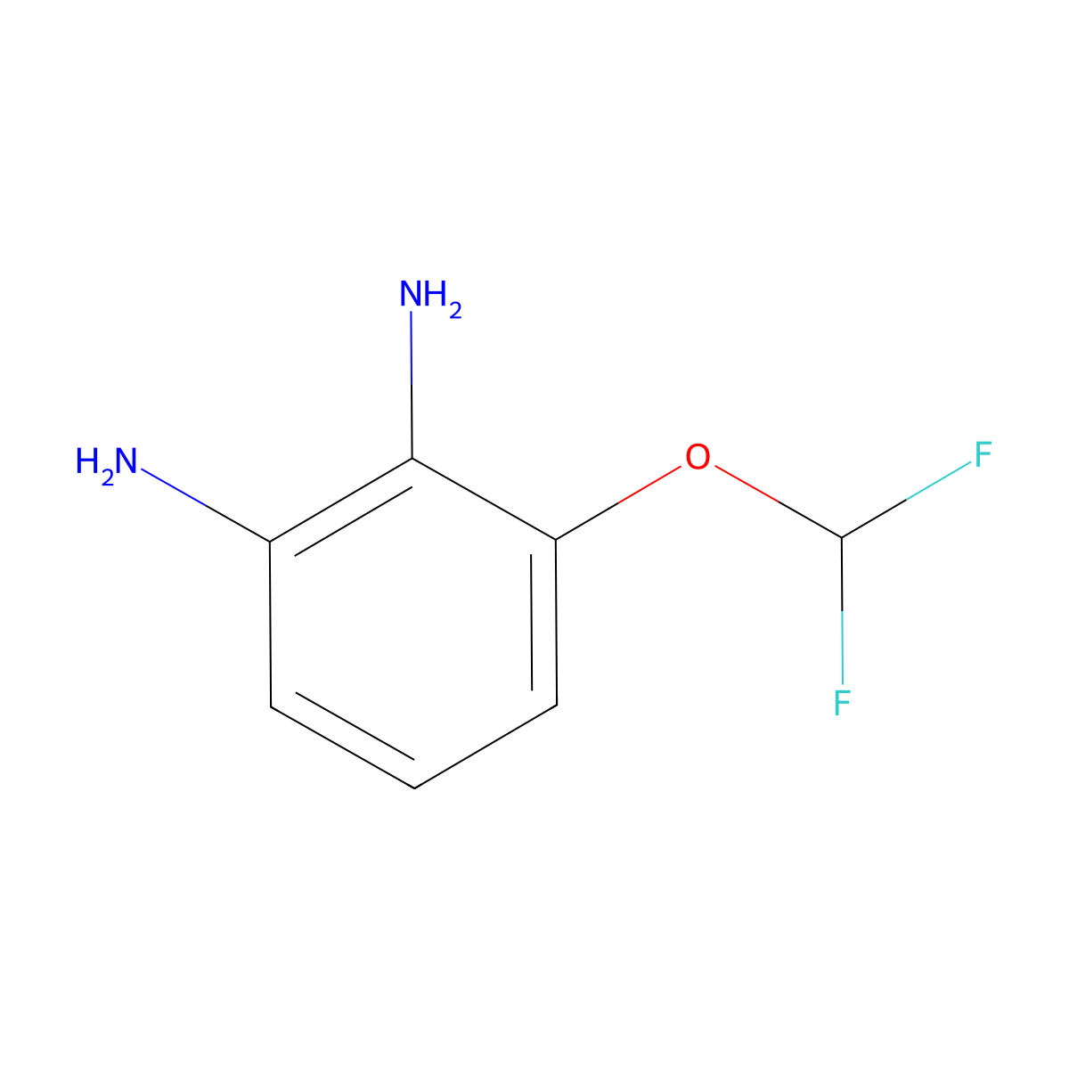 3-(Difluoromethoxy)benzene-1,2-diamine molecular structure, CAS 170986-70-6