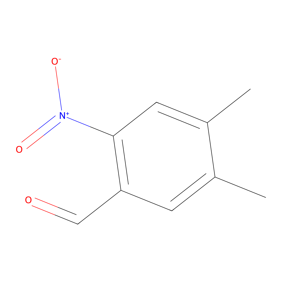 4,5-Dimethyl-2-nitrobenzaldehyde molecular structure, CAS 170991-13-6