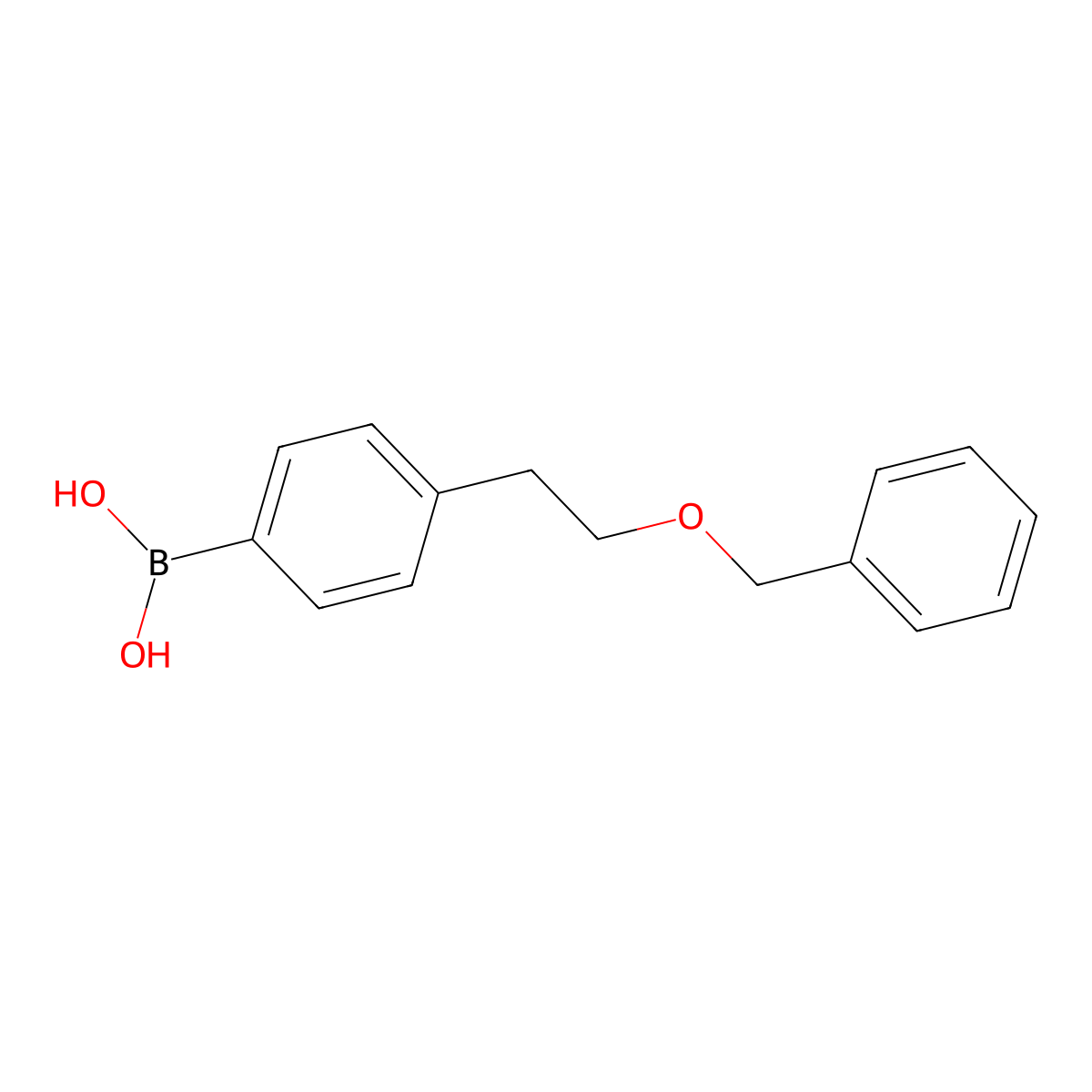 Boronic acid, [4-[2-(phenylmethoxy)ethyl]phenyl]- molecular structure, CAS 170991-45-4