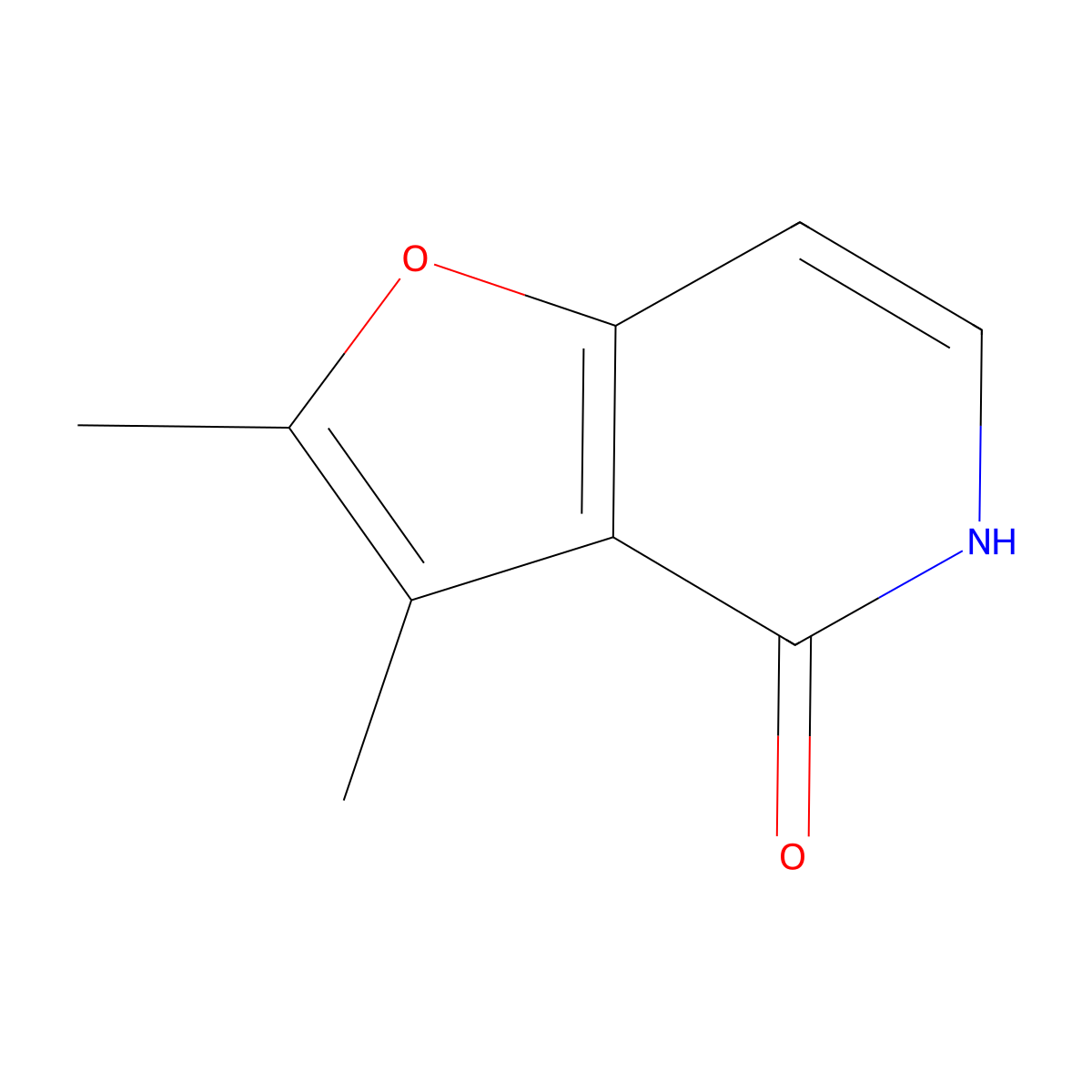 2,3-Dimethylfuro[3,2-c]pyridin-4(5H)-one molecular structure, CAS 170996-75-5
