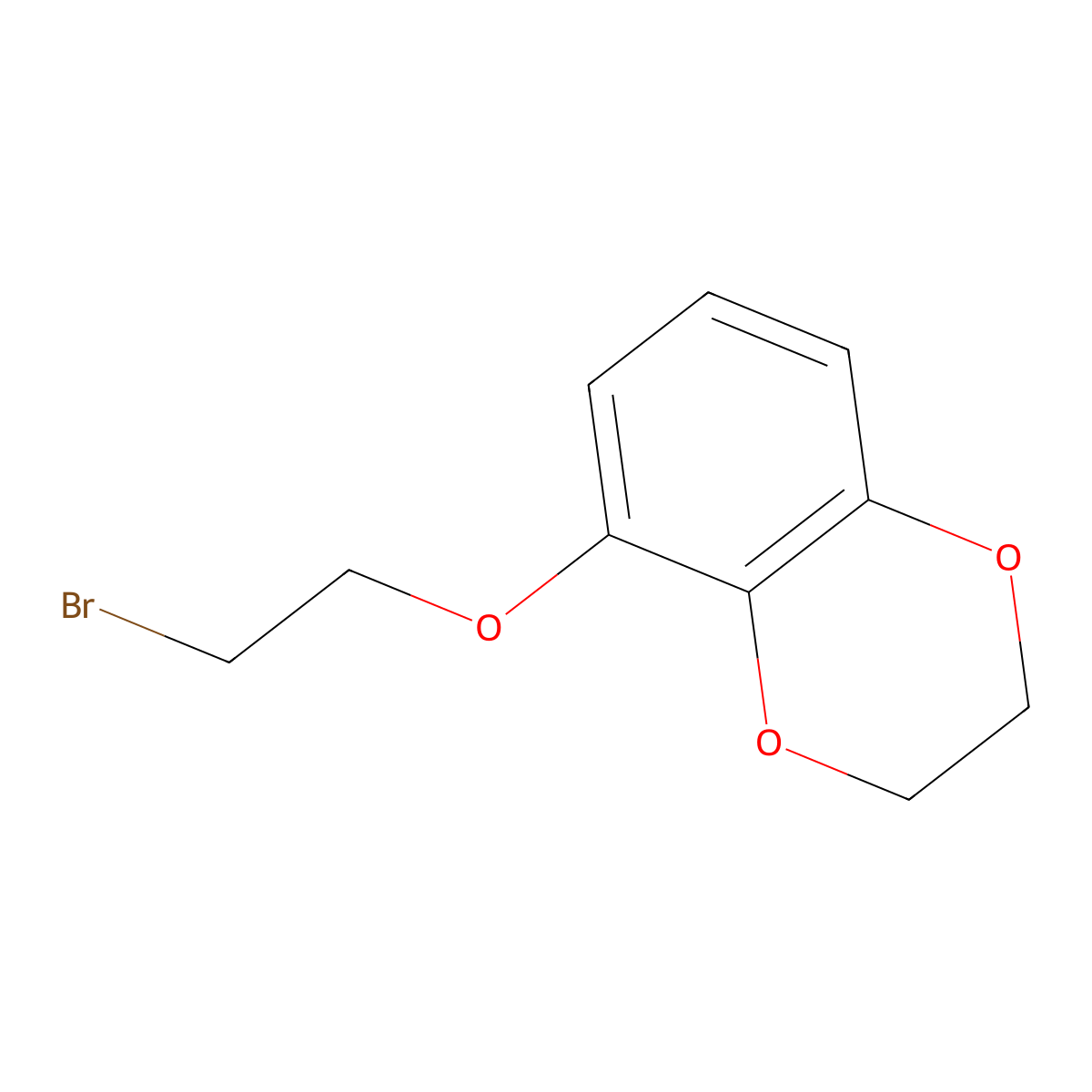 5-(2-Bromoethoxy)-2,3-dihydro-1,4-benzodioxine molecular structure, CAS 1710-62-9