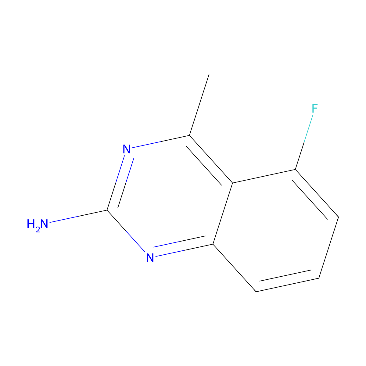 5-Fluoro-4-methylquinazolin-2-amine molecular structure, CAS 171003-70-6