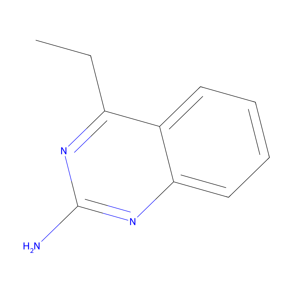 2-Amino-4-ethylquinazoline molecular structure, CAS 171003-75-1