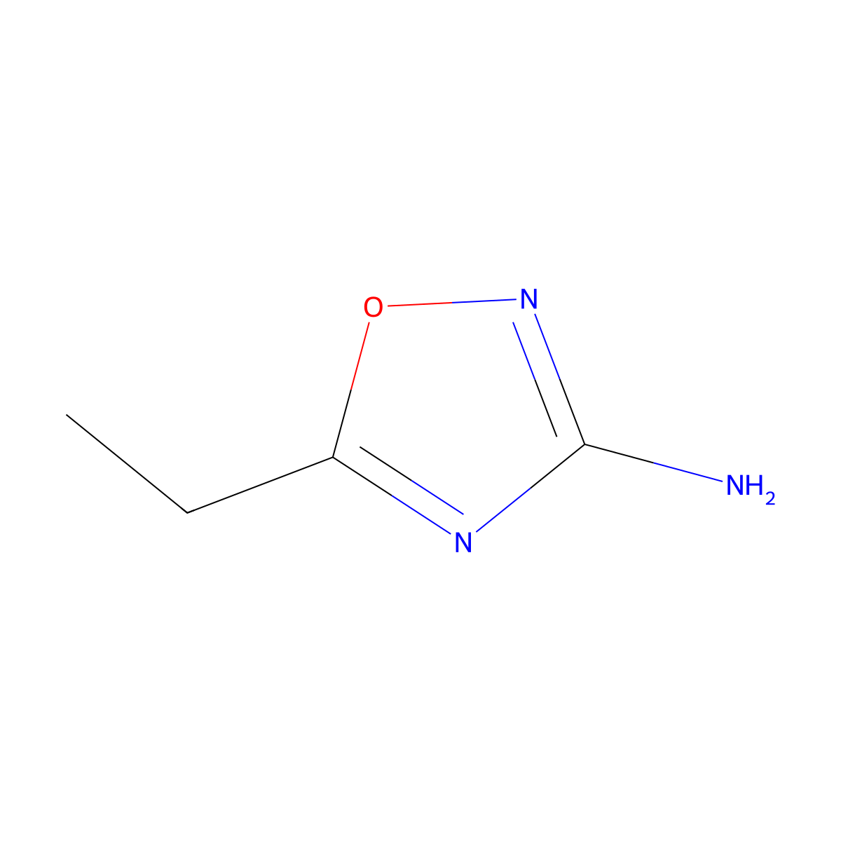 5-Ethyl-1,2,4-oxadiazol-3-amine molecular structure, CAS 171006-96-5