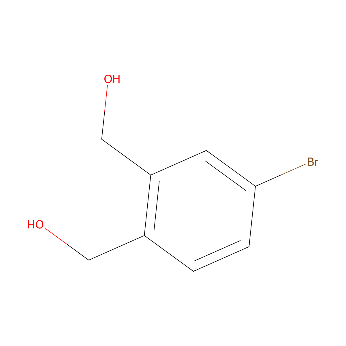 (5-Bromo-2-(hydroxymethyl)phenyl)methanol molecular structure, CAS 171011-37-3