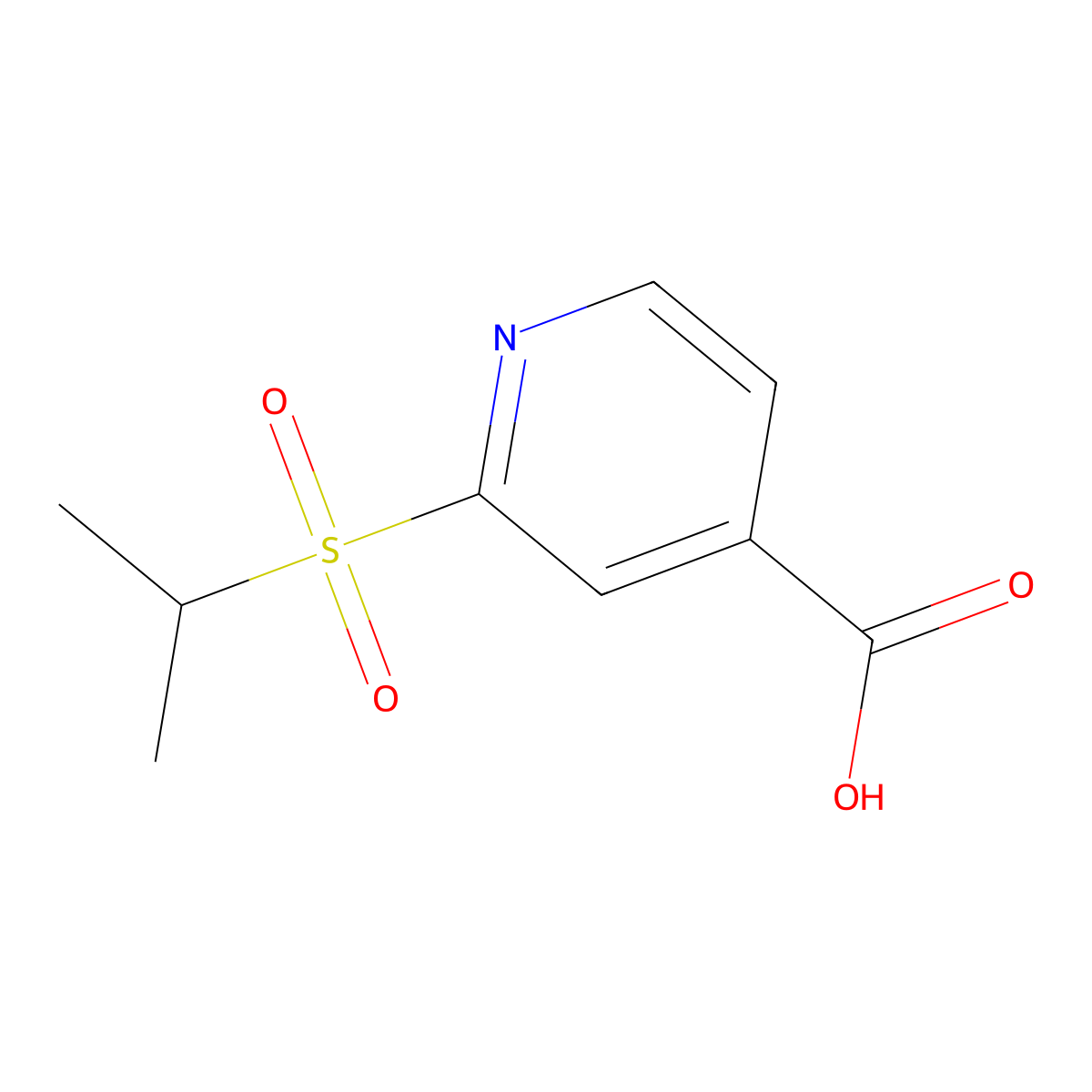 2-(Isopropylsulfonyl)isonicotinic acid molecular structure, CAS 1710194-81-2