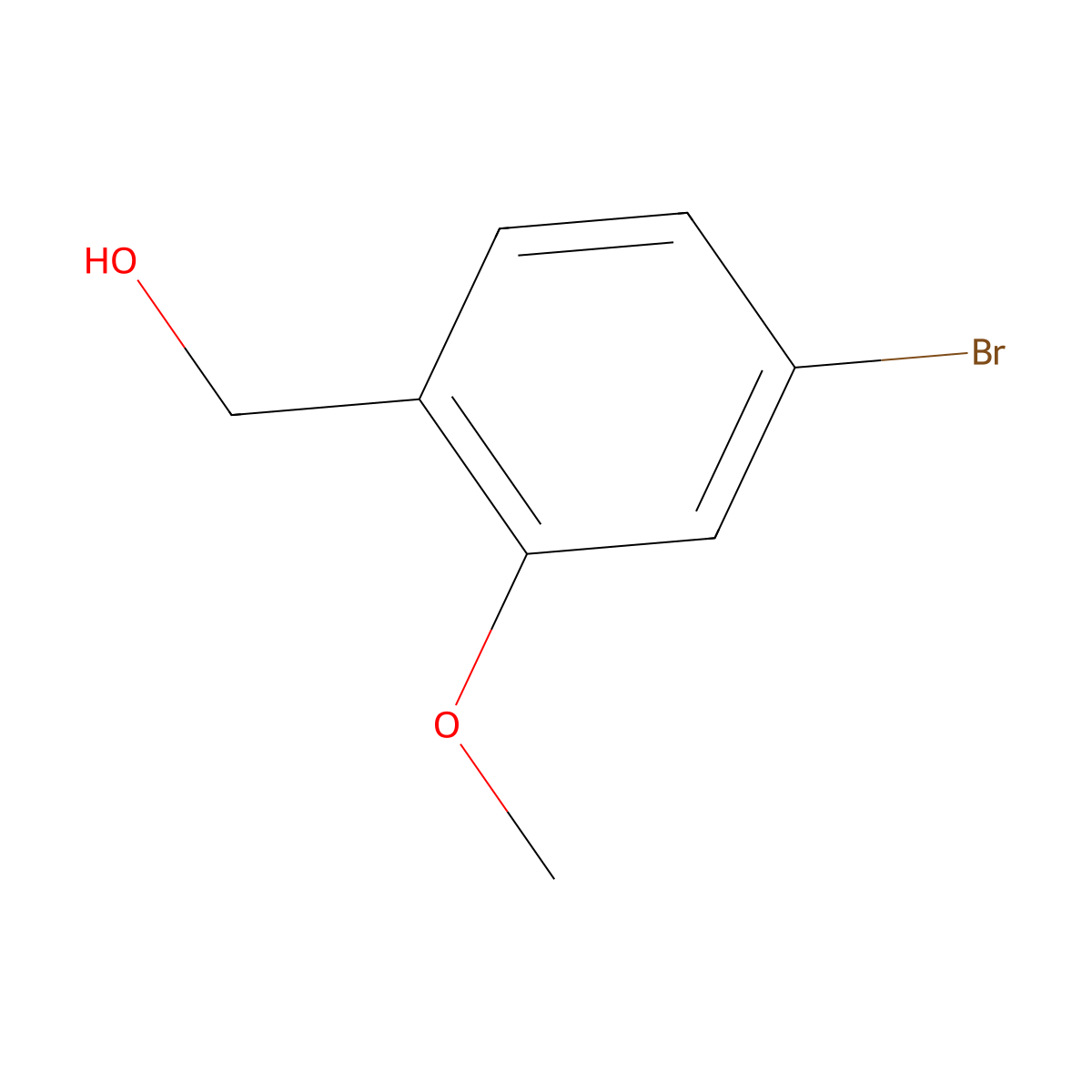 4-Bromo-2-methoxybenzyl alcohol molecular structure, CAS 17102-63-5
