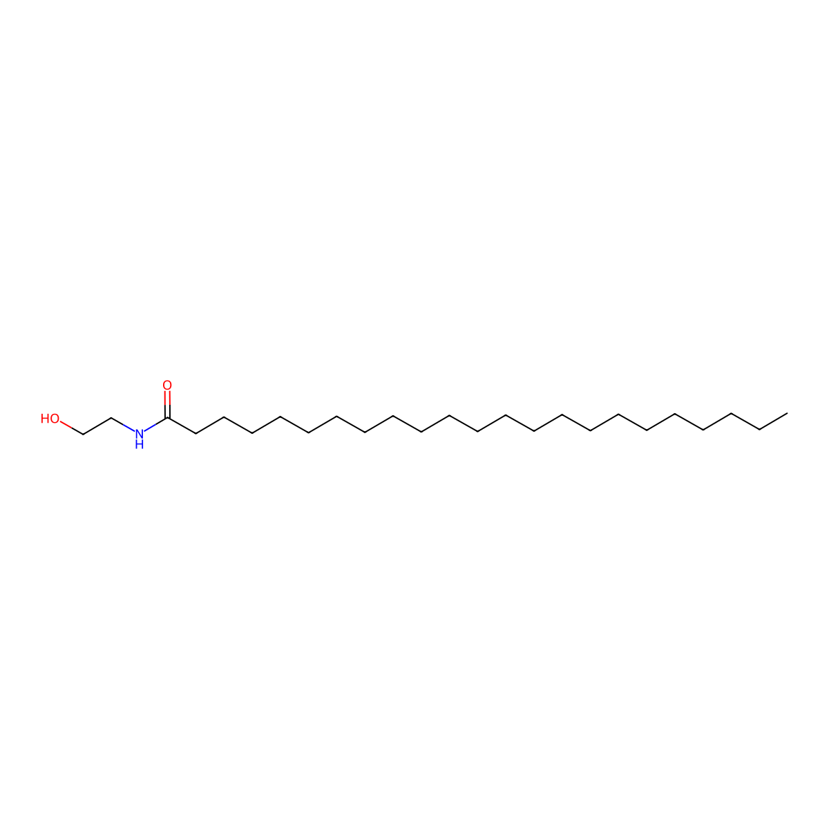 N-(2-Hydroxyethyl)tricosanamide molecular structure, CAS 171022-15-4