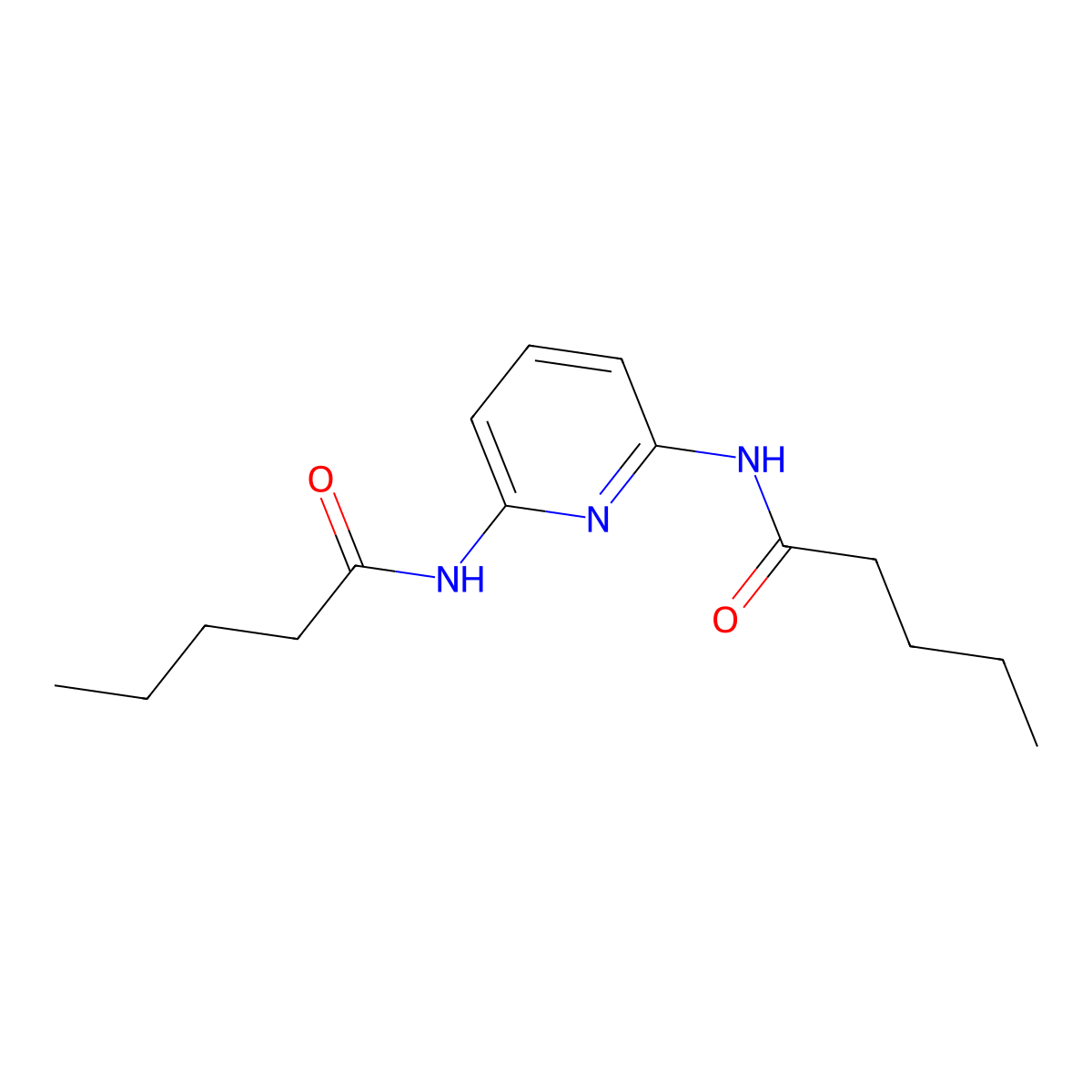 N,N'-2,6-Pyridinediylbis(pentanamide) molecular structure, CAS 171022-17-6