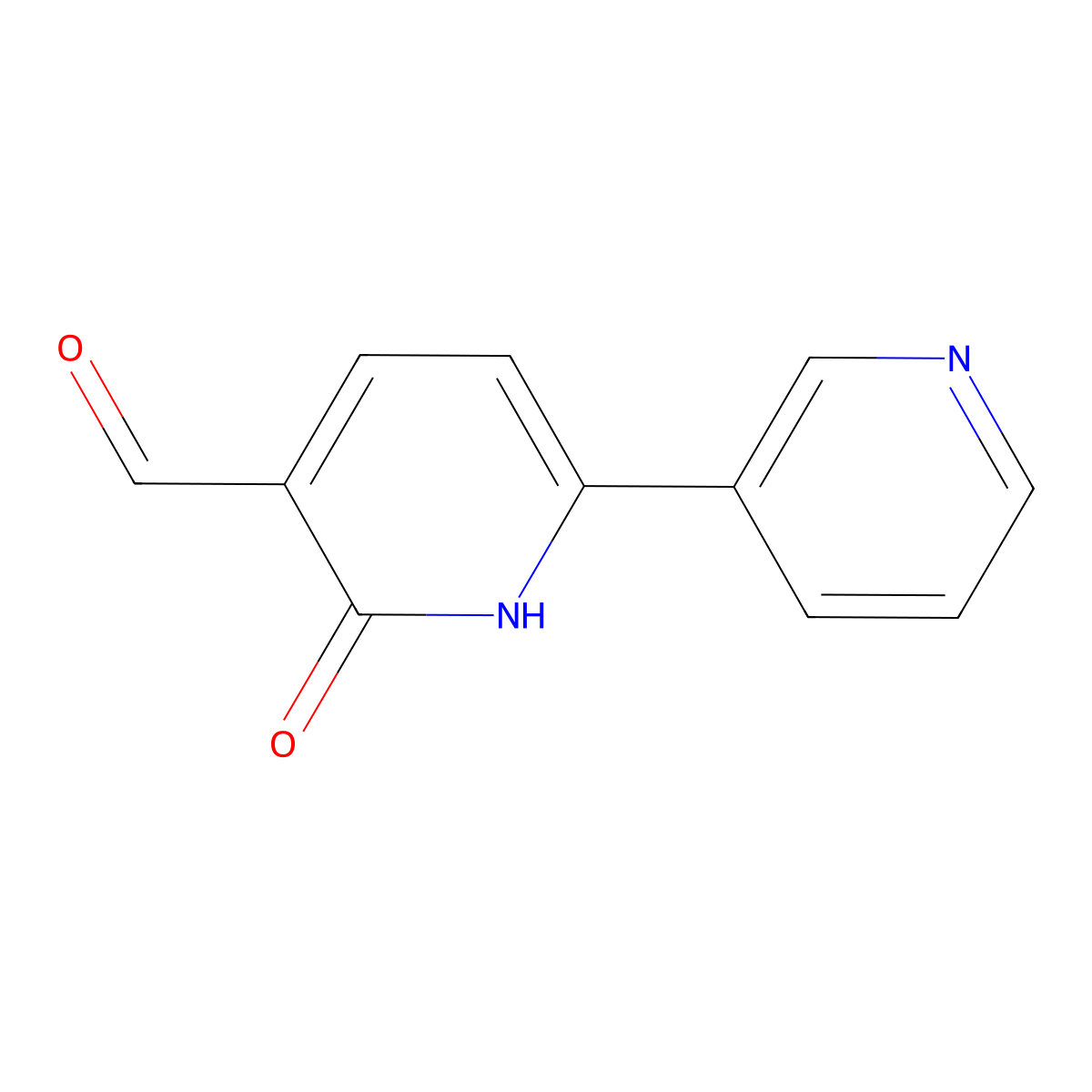 6-Oxo-1,6-dihydro-[2,3'-bipyridine]-5-carbaldehyde molecular structure, CAS 1710292-79-7
