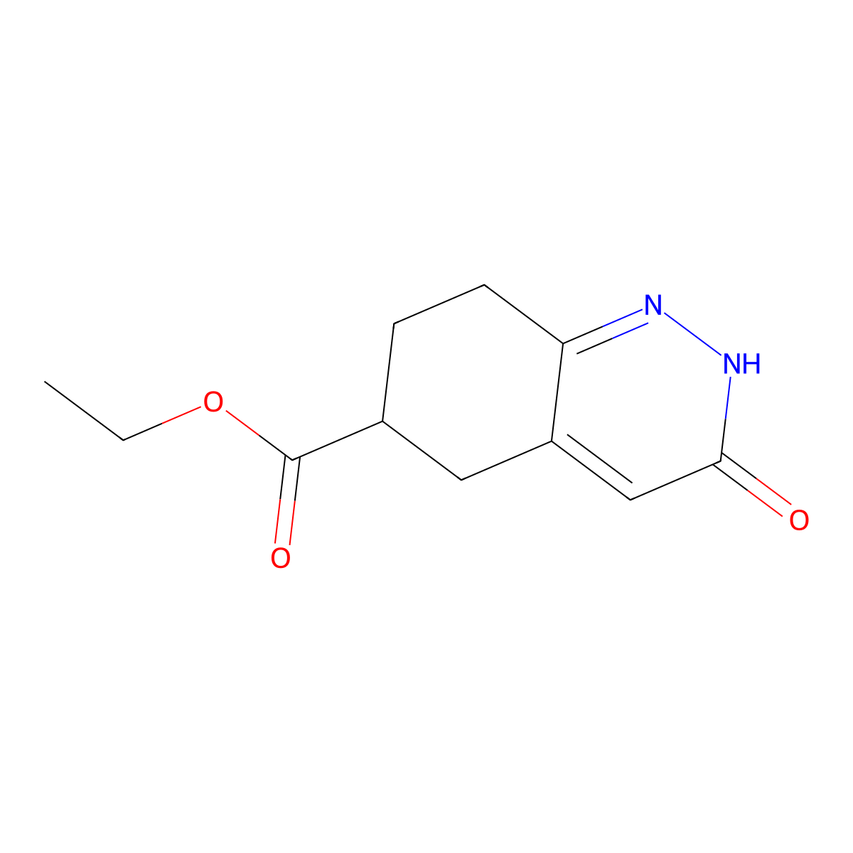 Ethyl 3-oxo-2,3,5,6,7,8-hexahydrocinnoline-6-carboxylate molecular structure, CAS 1710293-30-3