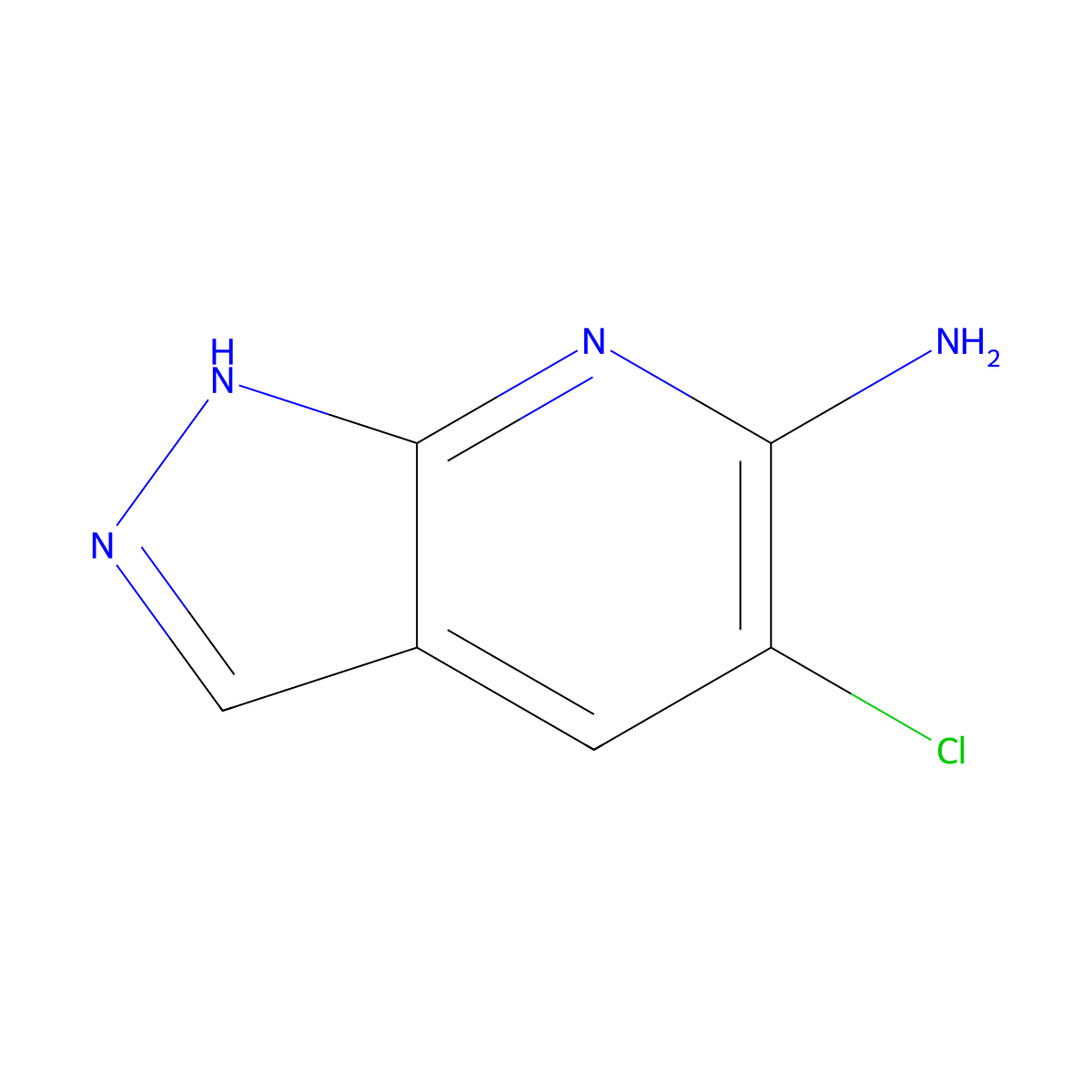 5-Chloro-1H-pyrazolo[3,4-b]pyridin-6-amine molecular structure, CAS 1710293-78-9