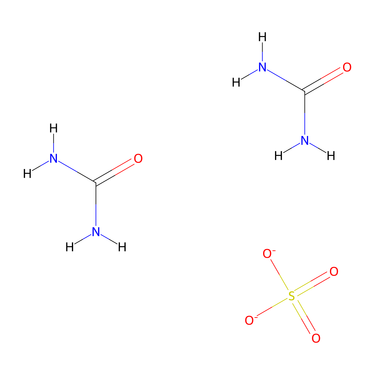 Urea, sulfate (2:1) molecular structure, CAS 17103-31-0