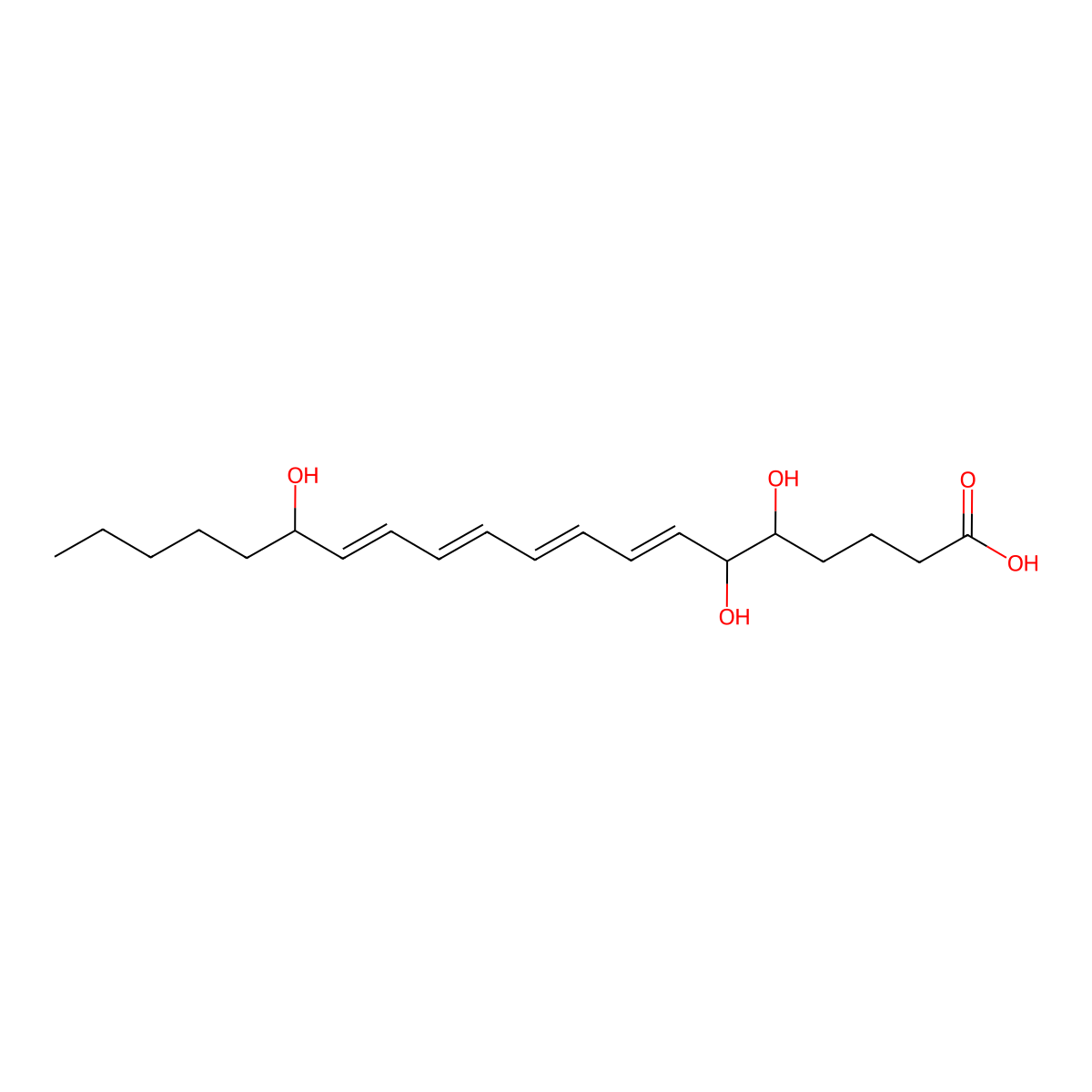 15-epi-Lipoxin A4 molecular structure, CAS 171030-11-8