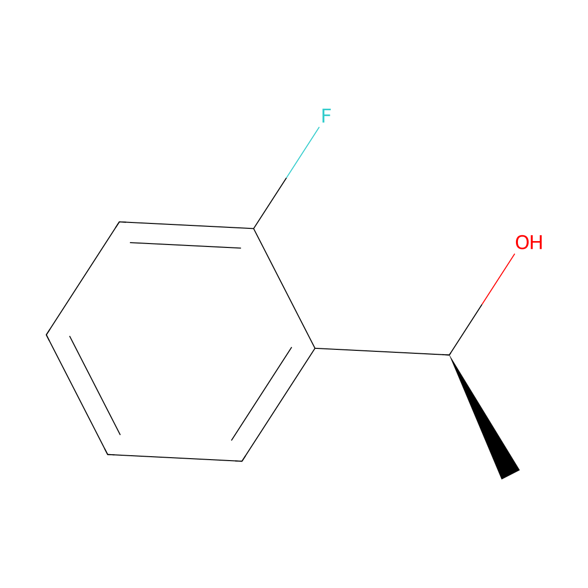 (1S)-1-(2-Fluorophenyl)ethan-1-ol molecular structure, CAS 171032-87-4