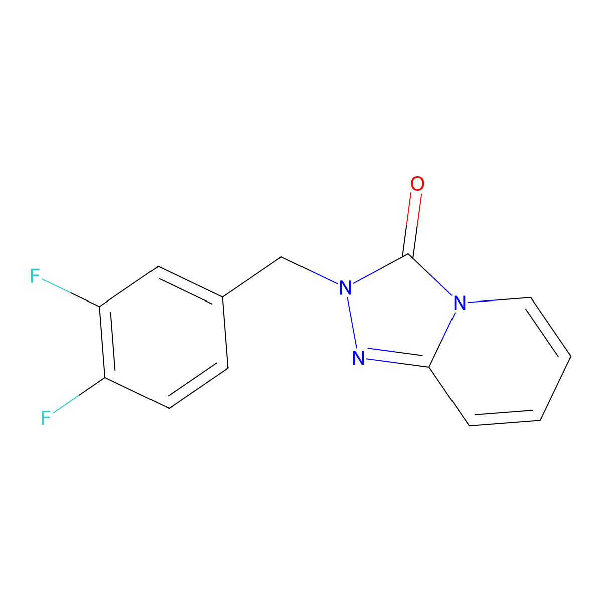 2-[(3,4-difluorophenyl)methyl]-2H,3H-[1,2,4]triazolo[4,3-a]pyridin-3-one molecular structure, CAS 1710335-07-1