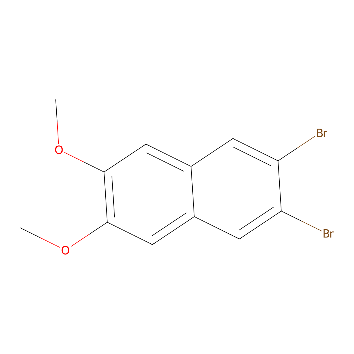 2,3-Dibromo-6,7-dimethoxynaphthalene molecular structure, CAS 1710345-52-0