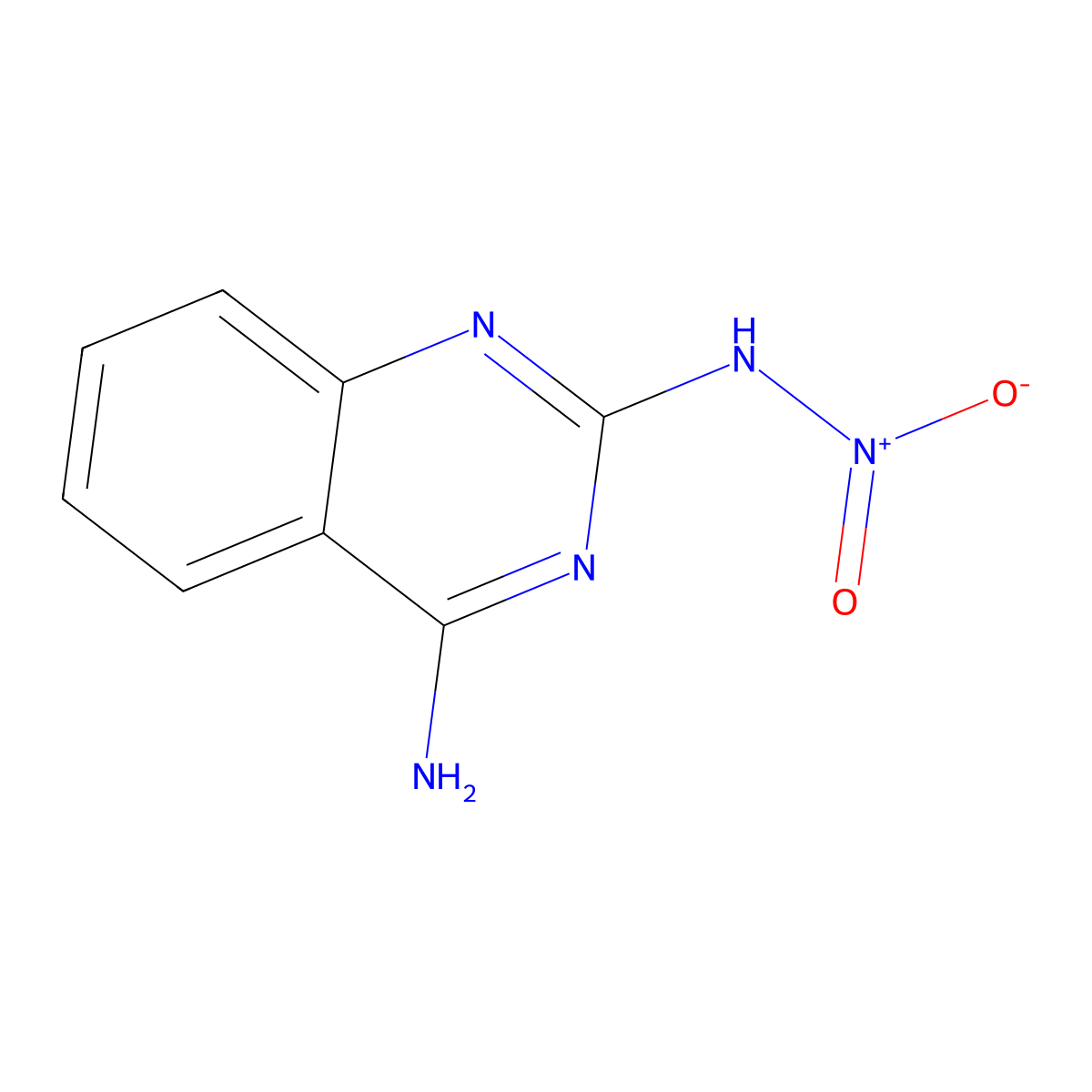 N2-Nitroquinazoline-2,4-diamine molecular structure, CAS 1710350-07-4