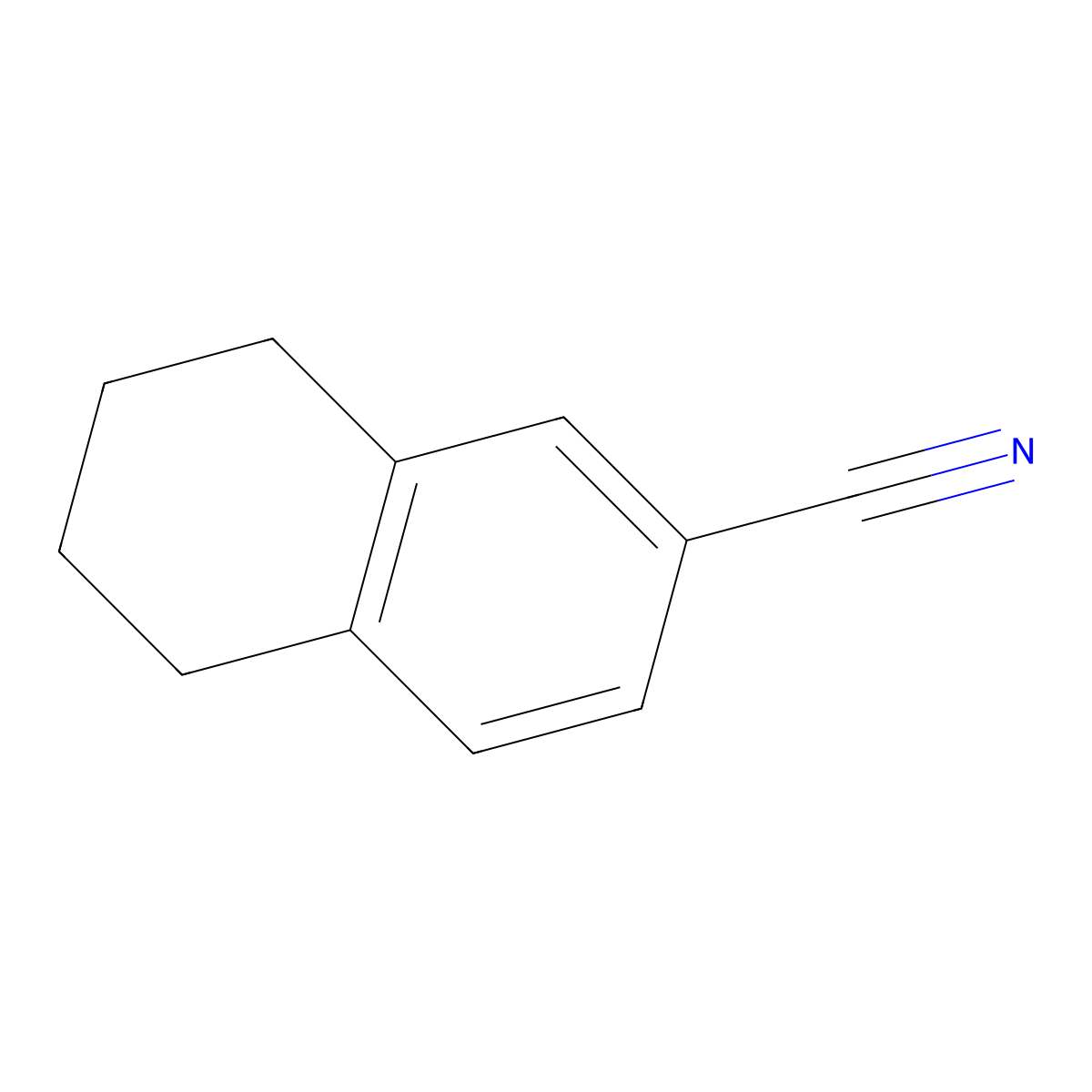 6-Cyano-1,2,3,4-tetrahydronaphthalene molecular structure, CAS 17104-67-5