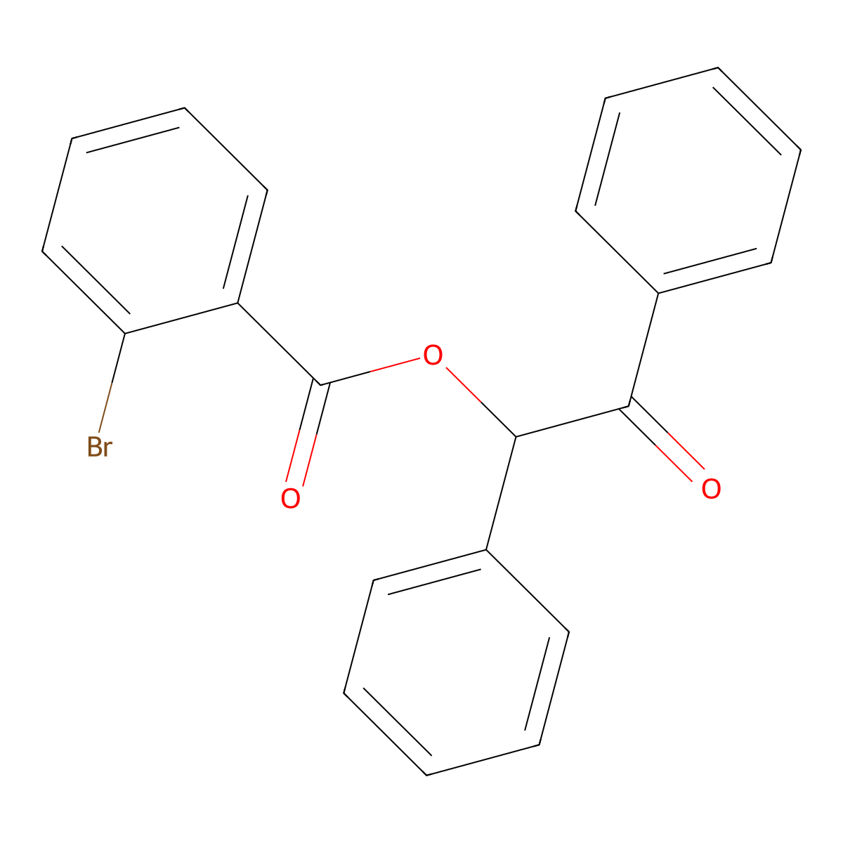 2-Oxo-1,2-diphenylethyl 2-bromobenzoate molecular structure, CAS 171046-43-8