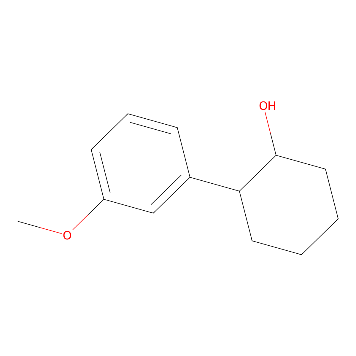 2-(3-Methoxyphenyl)cyclohexan-1-ol molecular structure, CAS 171046-91-6