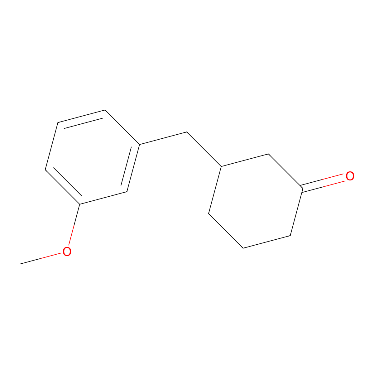 3-((3-Methoxyphenyl)methyl)cyclohexanone molecular structure, CAS 171046-92-7