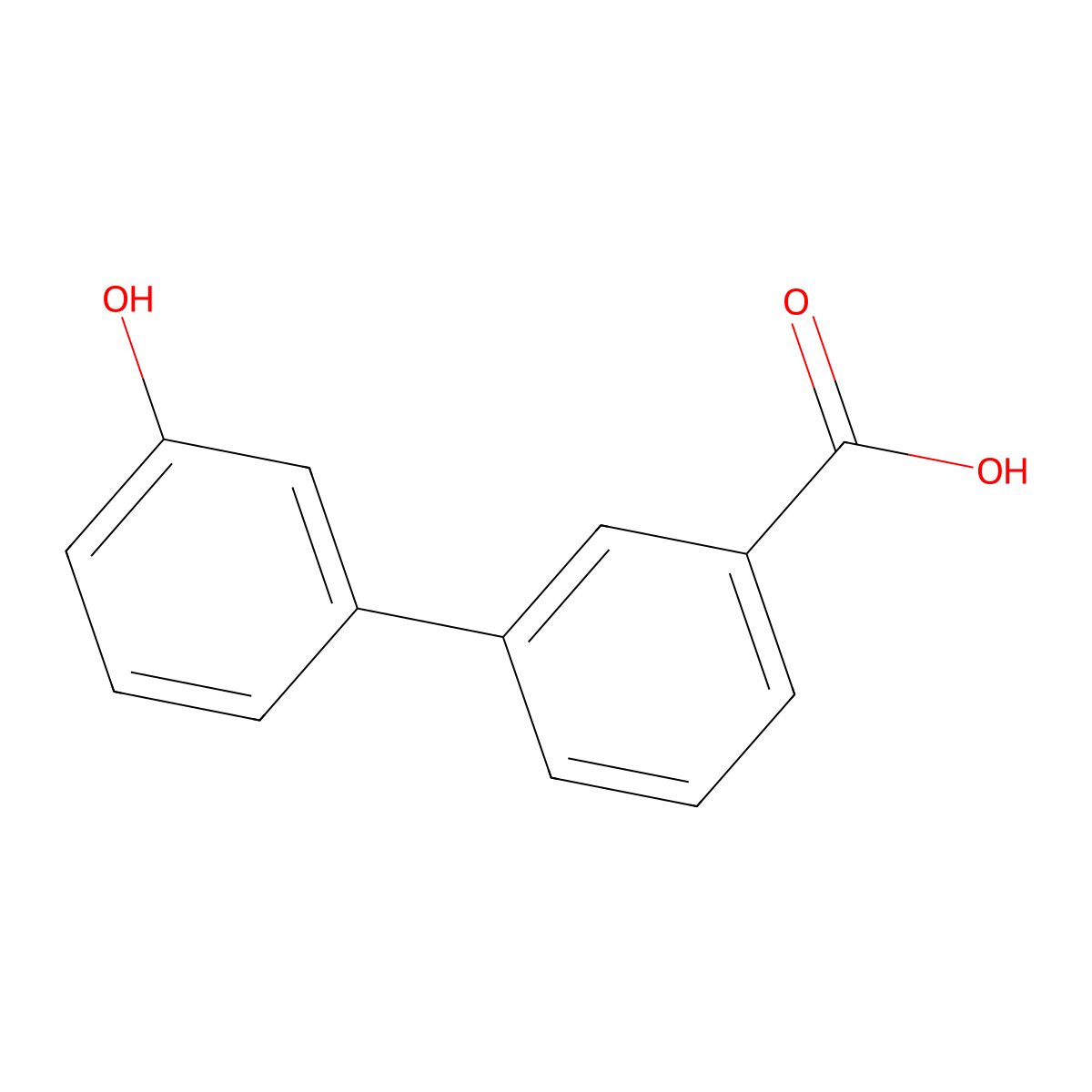 3'-Hydroxy-[1,1'-biphenyl]-3-carboxylic acid molecular structure, CAS 171047-01-1