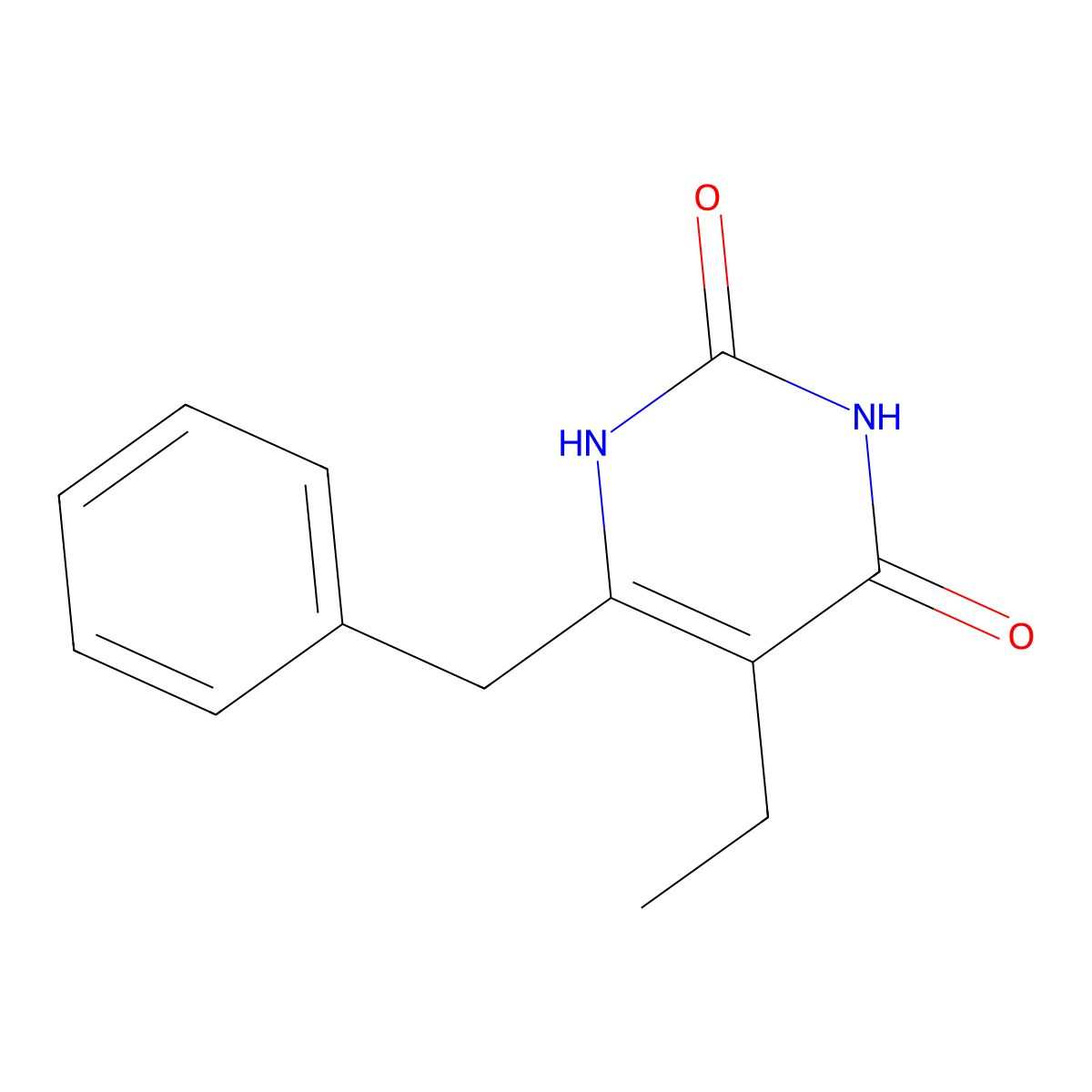 6-Benzyl-5-ethylpyrimidine-2,4(1H,3H)-dione molecular structure, CAS 171048-63-8