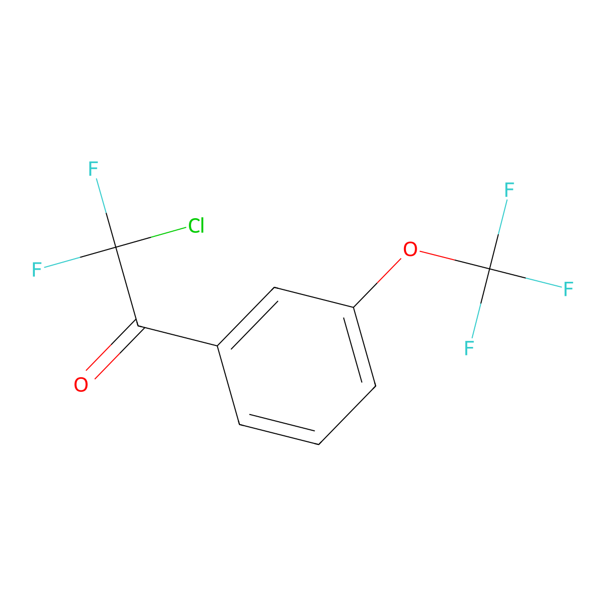 2-Chloro-2,2-difluoro-1-(3-(trifluoromethoxy)phenyl)ethanone molecular structure, CAS 1710483-88-7