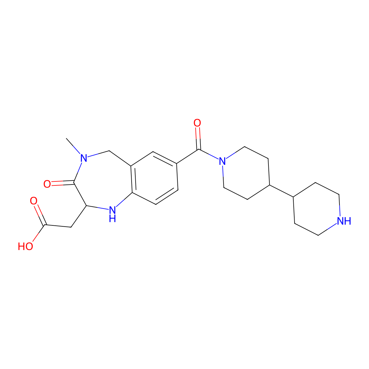 Lotrafiban molecular structure, CAS 171049-14-2