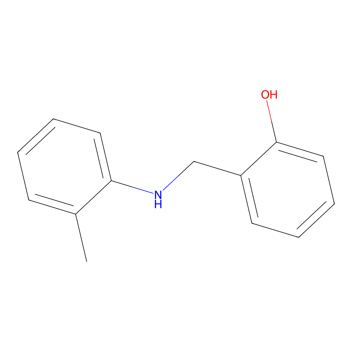 2-{[(2-Methylphenyl)amino]methyl}phenol molecular structure, CAS 17106-94-4