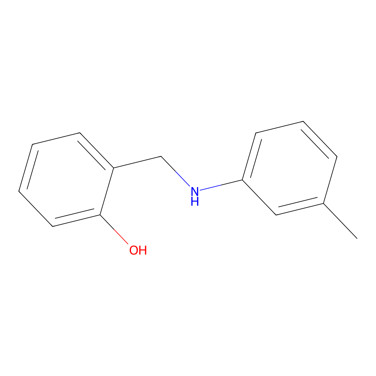 Alpha-(meta-toluidino)-ortho-cresol molecular structure, CAS 17106-95-5