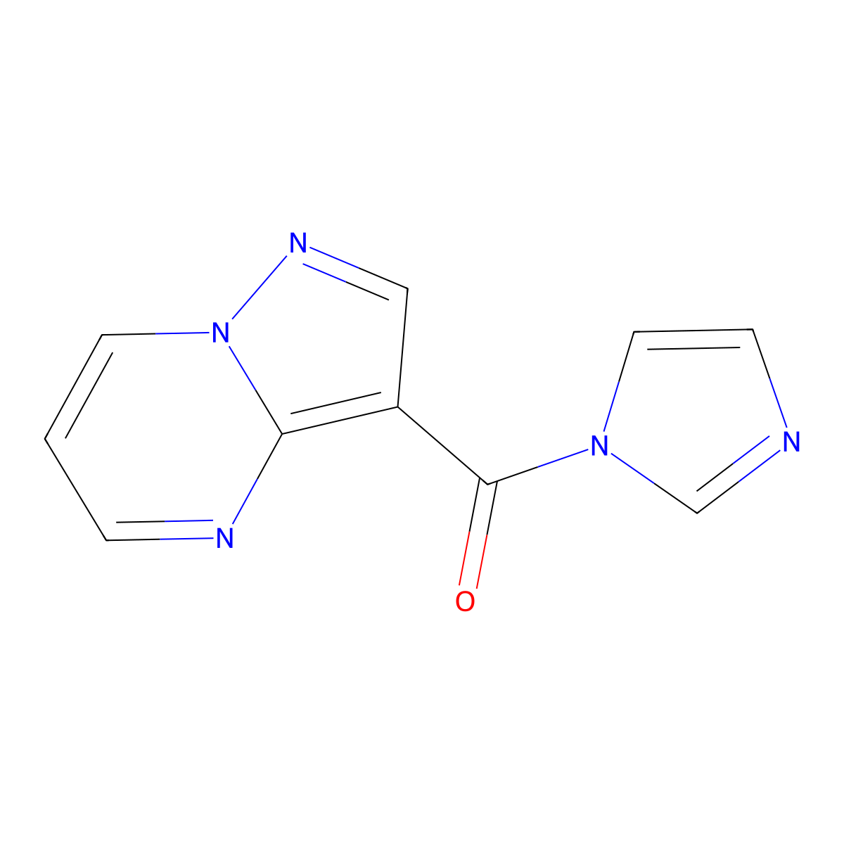 3-(1H-imidazol-1-ylcarbonyl)pyrazolo[1,5-a]pyrimidine molecular structure, CAS 1710661-71-4