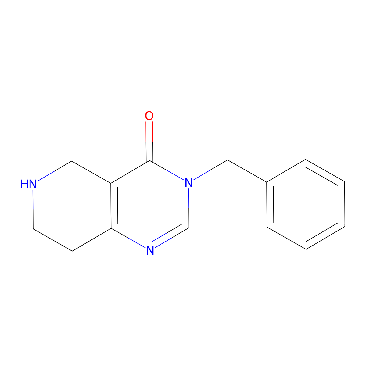 3-Benzyl-5,6,7,8-tetrahydropyrido[4,3-d]pyrimidin-4(3H)-one molecular structure, CAS 1710674-62-6