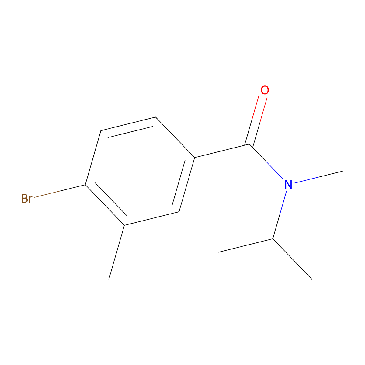 4-Bromo-N,3-dimethyl-N-(1-methylethyl)benzamide molecular structure, CAS 1710685-72-5