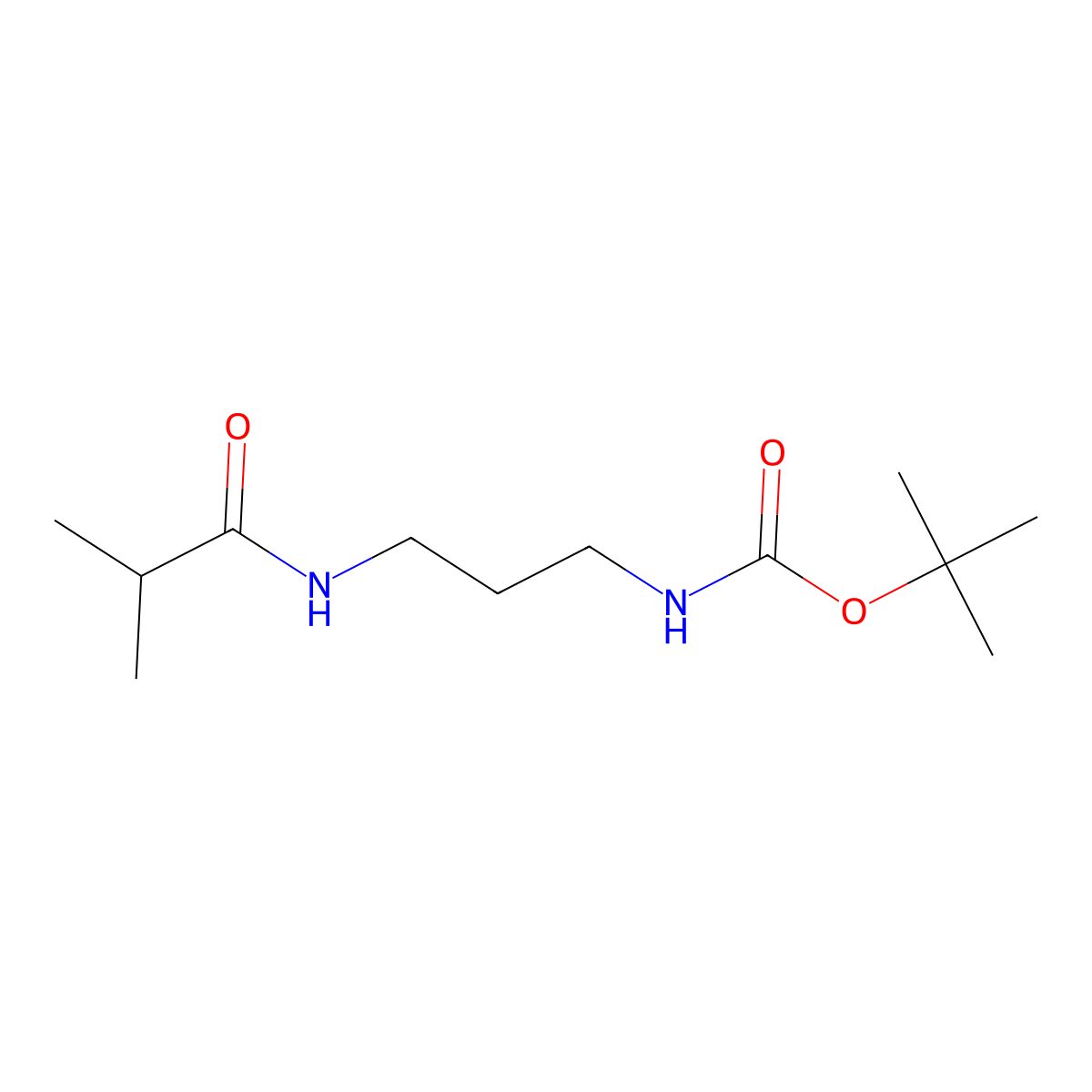 tert-Butyl (3-isobutyramidopropyl)carbamate molecular structure, CAS 1710688-83-7