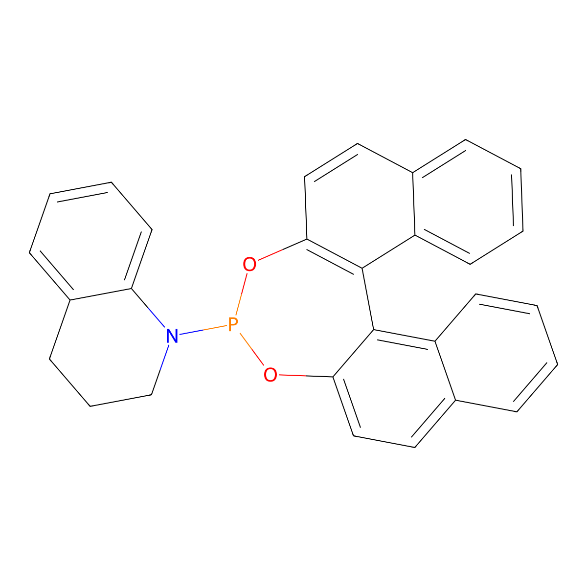 (11bS)-1-(Dinaphtho[2,1-d:1',2'-f][1,3,2]dioxaphosphepin-4-yl)-1,2,3,4-tetrahydroquinoline molecular structure, CAS 1710694-47-5
