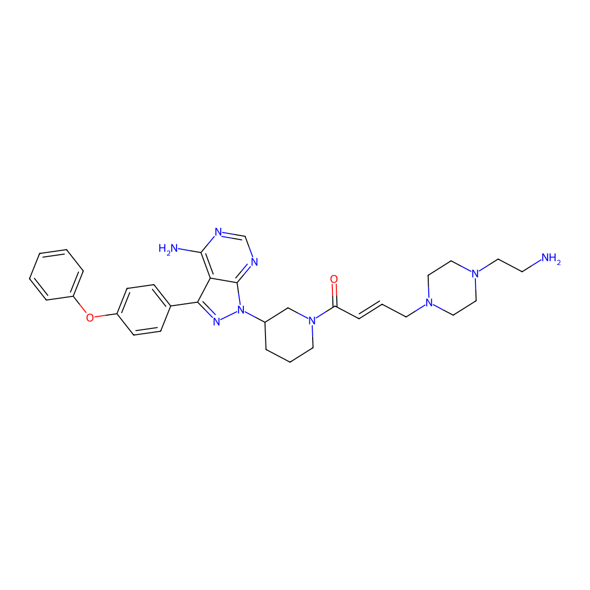 Ibrutinib-MPEA molecular structure, CAS 1710768-30-1
