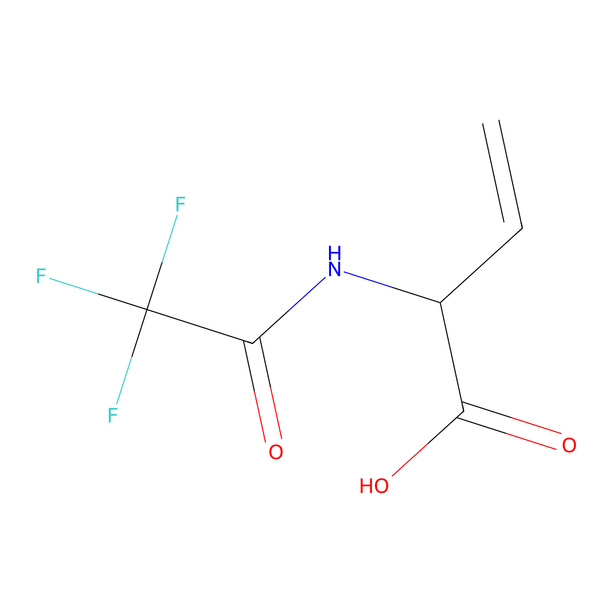2-(Trifluoroacetamido)but-3-enoic acid molecular structure, CAS 171077-05-7