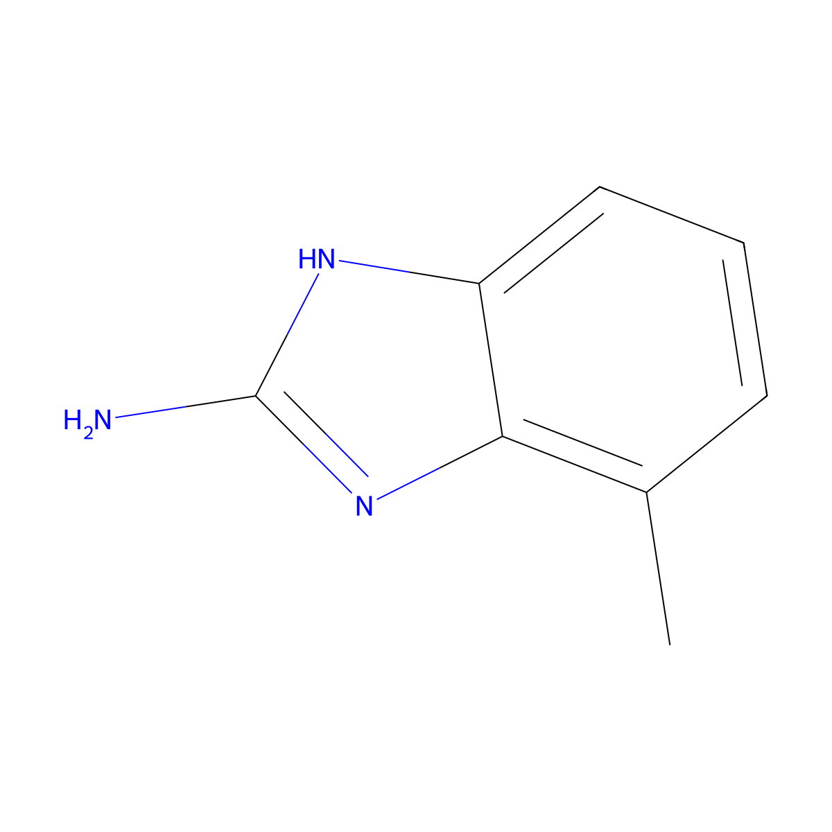 4-methyl-1H-1,3-benzodiazol-2-amine molecular structure, CAS 171082-91-0