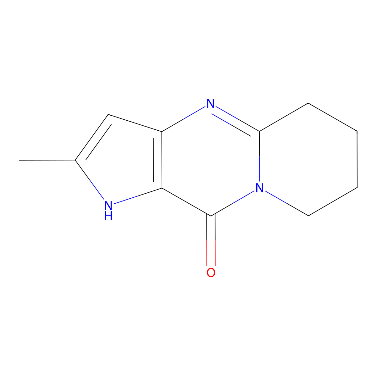 2-methyl-5,6,7,8-tetrahydropyrido[1,2-a]pyrrolo[3,2-d]pyrimidin-10(1H)-one molecular structure, CAS 1710833-80-9