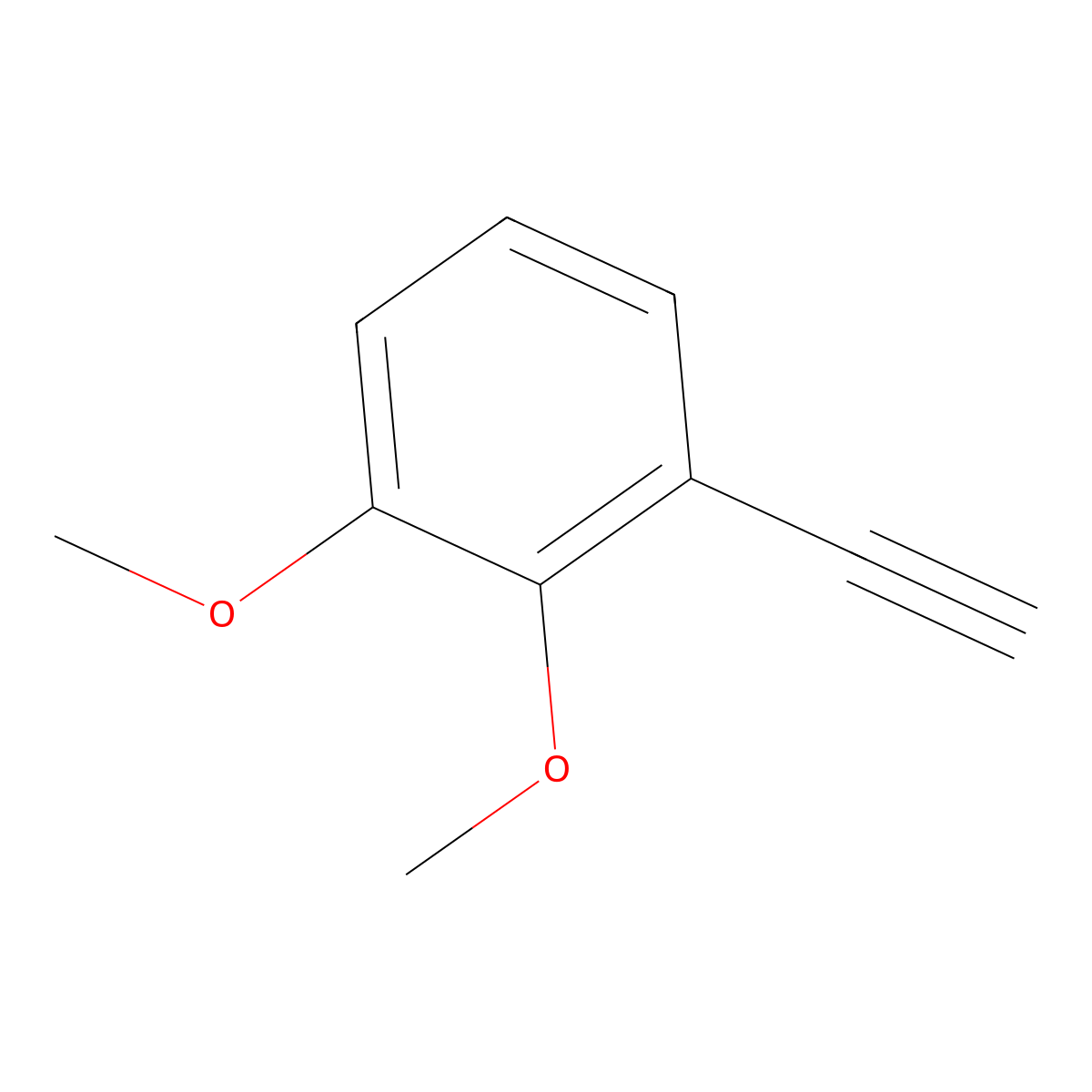 2,3-Dimethoxyphenylacetylene molecular structure, CAS 171087-99-3