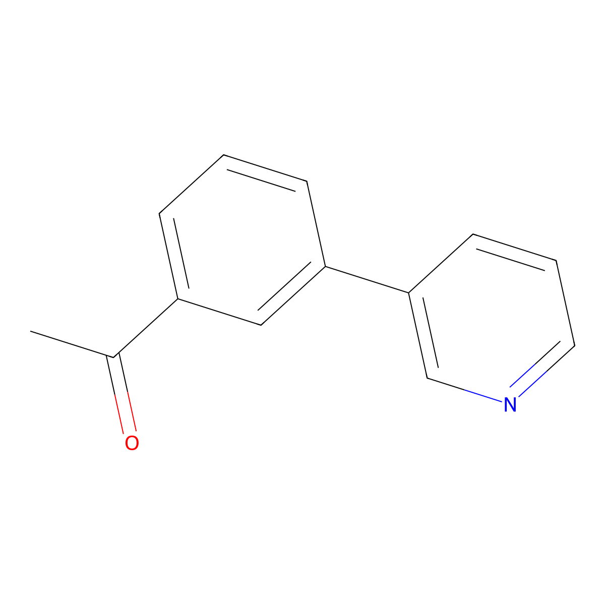3-(3-Acetylphenyl)pyridine molecular structure, CAS 171092-38-9